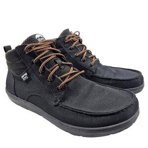 Lems Boulder Boot Mens 10.5 Black Mid Minimalist Zero Drop Hiking Shoes Gorpcore